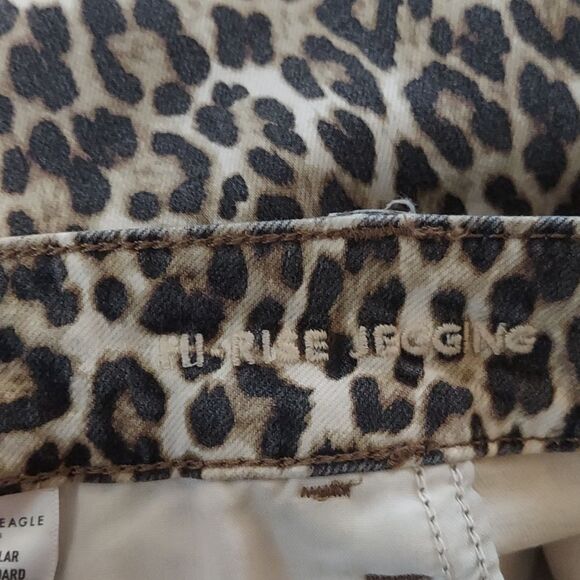 American Eagle High Rise Leppard Soft Stretch Jegging pants jeans Plus sz 24 NWT - Picture 8 of 11